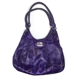 Coach Embossed Madison Leather Shoulder Bag